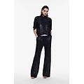 pantaloni palazzo con paillettes