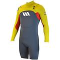 west muta da surf edge spring suit cerniera frontale 2/2mm citrus