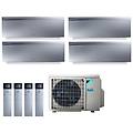 climatizzatore condizionatore quadri split inverter serie 3 ftxj r-32 emura iii argento bluevolution