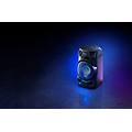 mhc-v13 altoparlante bluetooth all in one con jet bass booster effetti luminosi lettore cd usb nero