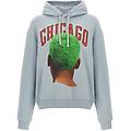 felpa con cappuccio 'chicago player green'