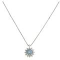 collana donna promesse acquamarina diamanti pcontf