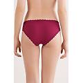 slip in cotone e pizzo donna viola taglia 6