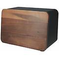 - pane in acciaio con coperchio in acacia 73938