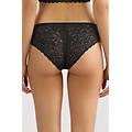 slip in pizzo a vita bassa donna nero taglia 3