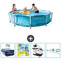 - piscina fuori terra in giro 305x305x76 cm blu include accessori coordinati cb72