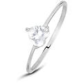 anello solitario claire oro bianco cubic zirconia collezione claire misura 58 oro bianco