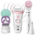 Braun Silk Epil 9 81683682 Epilatore 40 Pinzette Bianco Rosa