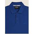 polo in piquet con colletto classico bluette uomo large