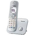 kx-tg6811gs telefono cordless dect schermo da 4 6 cm (1 8 pollici) colore argento