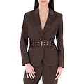 blazer con cinture