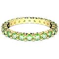 anello matrix taglio round verde placcato color oro 62