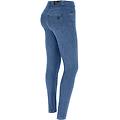 jeans skinny vita regular in denim sostenibile dark jeans-seams on tone donna extra small