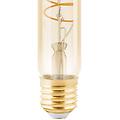 lampadina tubolare e27 4w t30 1. 600k filamento ambra