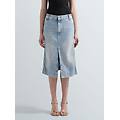 gonna midi in denim chiaro