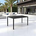 milanihome. it tavolo da esterno autolivellante in acciaio cm 80 x 120 x 76 h antracite 80 x 76 x