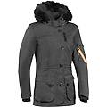 ontario giacca donna moto tessile nero grigio xl