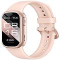 smartwatch con bluetooth e monitoraggio della salute pink