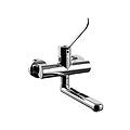 paffoni miscelatore per lavello a parete con leva clinica serie candy ca302cr cromato ottone