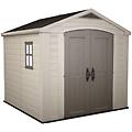 factor beige casetta da giardino con finestra laterale 256. 5x255x243 cm