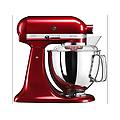 5ksm175pseca impastatrice planetaria 300 w capacità ciotola 4 8 l rosso mela metallizzato