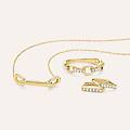 orecchini a cerchio diamade glam oro giallo diamante lab-grown collezione diamade glam oro giallo