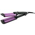 - piastra arriccia capelli a 3 rami effetto ricci ondulatore professionale 200°c -