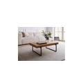 tavolino da salotto in legno di rovere 120x60x35 oliato naturale lounge collection #02