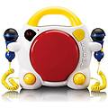 - cd-011 tragbarer cd-player mit akku-aufladefunktion pink (kcd011kids)