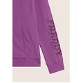 felpa zip con collo alto e logo con perline dorate cattleya orchid donna small