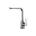 miscelatore monocomando per lavello con canna orientabile serie sly sy180cr cromato ottone