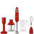 frullatore immesione con accessori 50's style rosso lucido hbf02rdeu