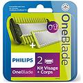- lama da barba di ricambio oneblade qp25xx / oneblade pro qp65xx ipx7 argento