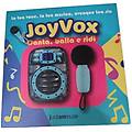 altoparlante karaoke joyvox bluetooth con microfono effetti audio blu
