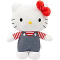 giochi preziosi peluche 30 cm con outfit moda tutina jeans fiocco rosso 3 anni
