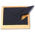 - enigma tangram 13 cm legno nero / marrone 8 pezzi