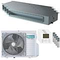 condizionatore canalizzabile adt quadri split 9000+9000+9000+9000 btu inverter a++ unità
