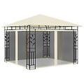 - gazebo con zanzariera 3x3x2 73 m crema 180 g / m²