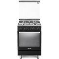pema 64 lsg cucina a gas 4 zone forno elettrico 74 litri classe a nera