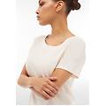 t-shirt donna con inserto posteriore stampa tropical white -b&w allover flower donna medium