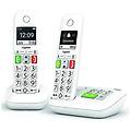 - telefono cordless duo dect bianco con segreteria telefonica e290aduo