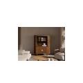 credenza in legno di mango 120x40x150 oliato marrone kyoto #115