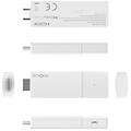 google tv stick 4k hdmi wifi bt leap-air white telecomtv