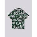 camicia hawaiana in cotone e lino