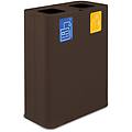 cestino per rifiuti pure 120 120000 ml 61x31x81. 5 cm (lxlxh) marrone/marrone ruggine rettangolare