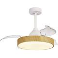Mantra Ventilatore Da Soffitto A Led Alaska Mini Legno Dc Silenzioso 91 Cm Cct
