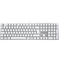 kc 200 mx tastiera usb qwertz tedesco argento bianco