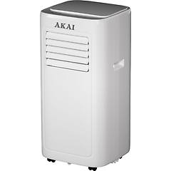 akai condizionatore portatile 7000 btu (gas r290) classe a funzione deumidificatore telecomando e timer