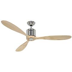 Casafan Ventilatore A Pale Aeroplan Eco Cromo Legno