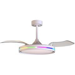 Mantra Ventilatore Da Soffitto A Led Rafaga Bianco Dc